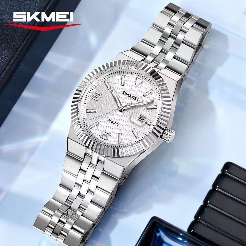 Men's Quartz Watch Classic Style Waterproof Luminous Date Display Stainless Steel Wristwatch For Women