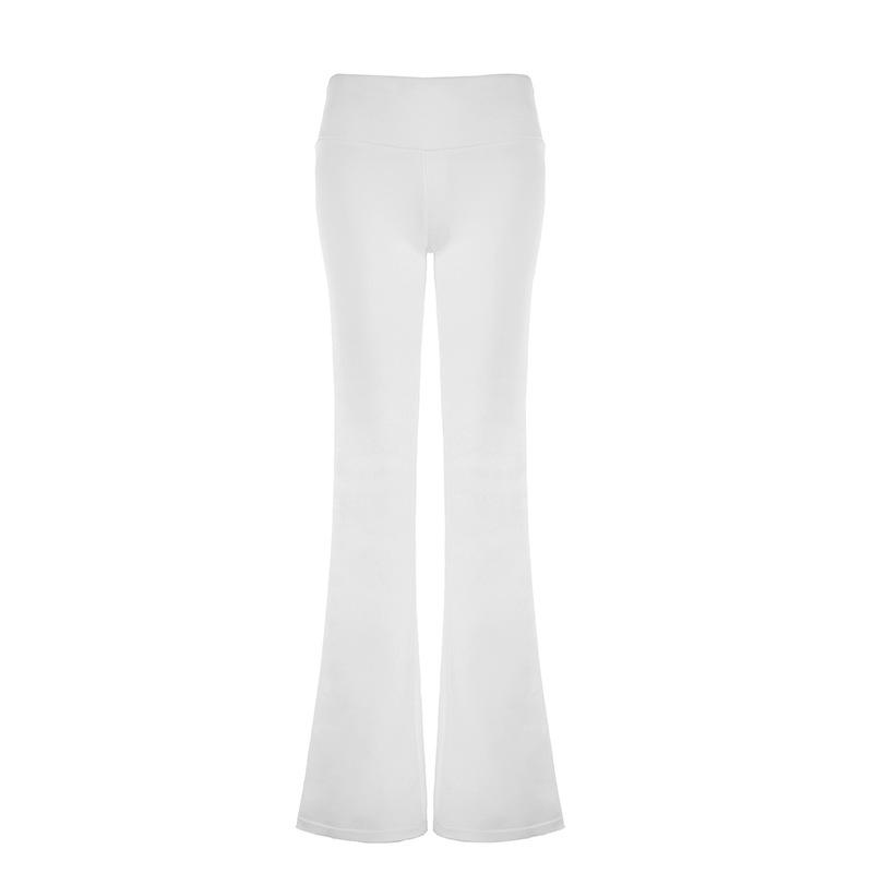 Ins Style Fashion Trend Solid Color Hot Girl Low Waist Hip Basic Wide Leg Casual Flared Trousers 2024 Autumn and Winter Style