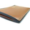 Pristine CELINE Card Case Triomphe Canvas Black brown lambskin Leather Used