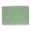 Chanel AP0230 Tri-fold Wallet Green Women