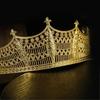 Unisex Metal Crown Adult Arabian Style Crown for Performances Makeup Headpieces