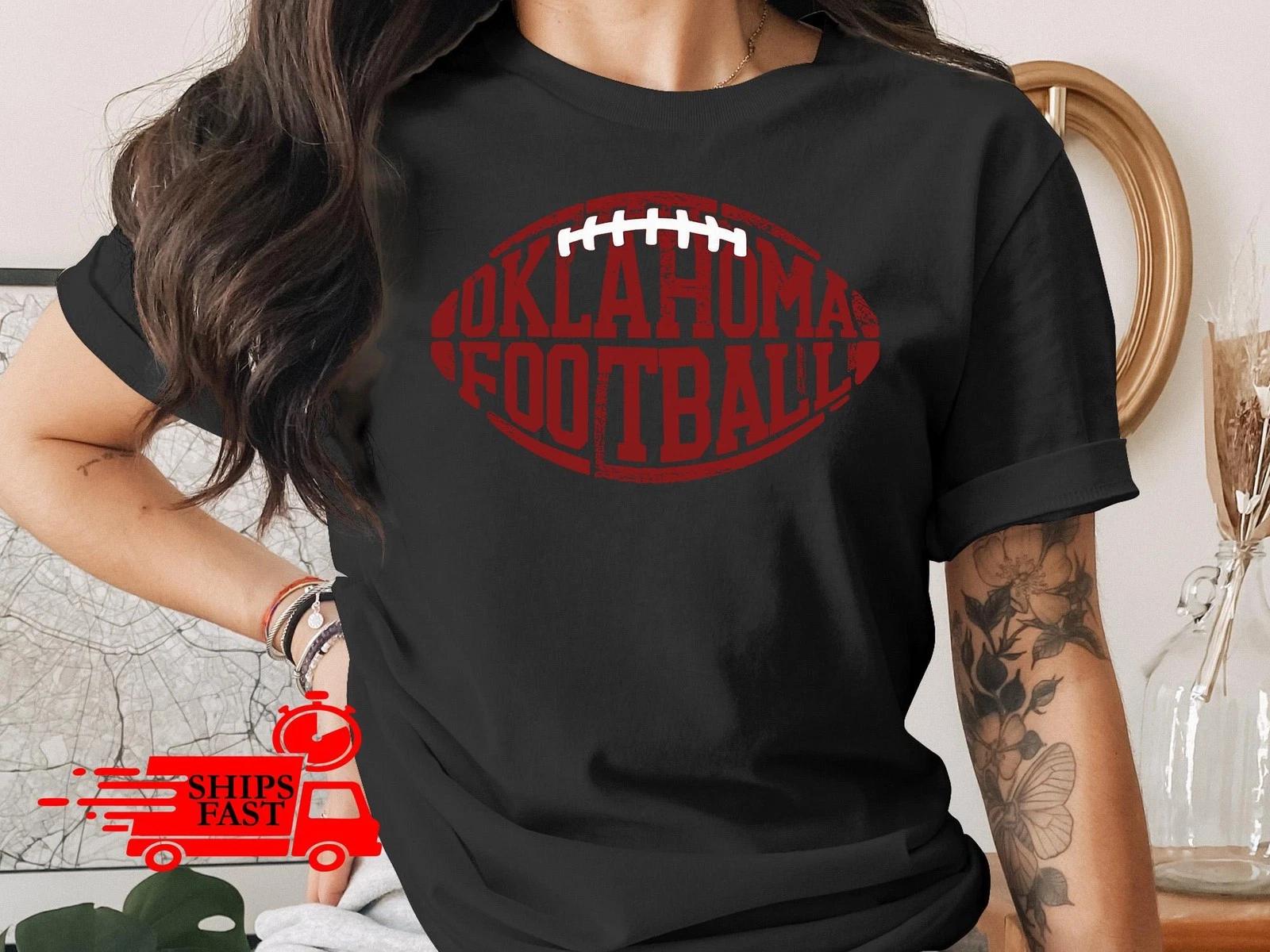 Oklahoma Football T Shirt Comfort Colors Distressed Sooners Game Day Gift XL