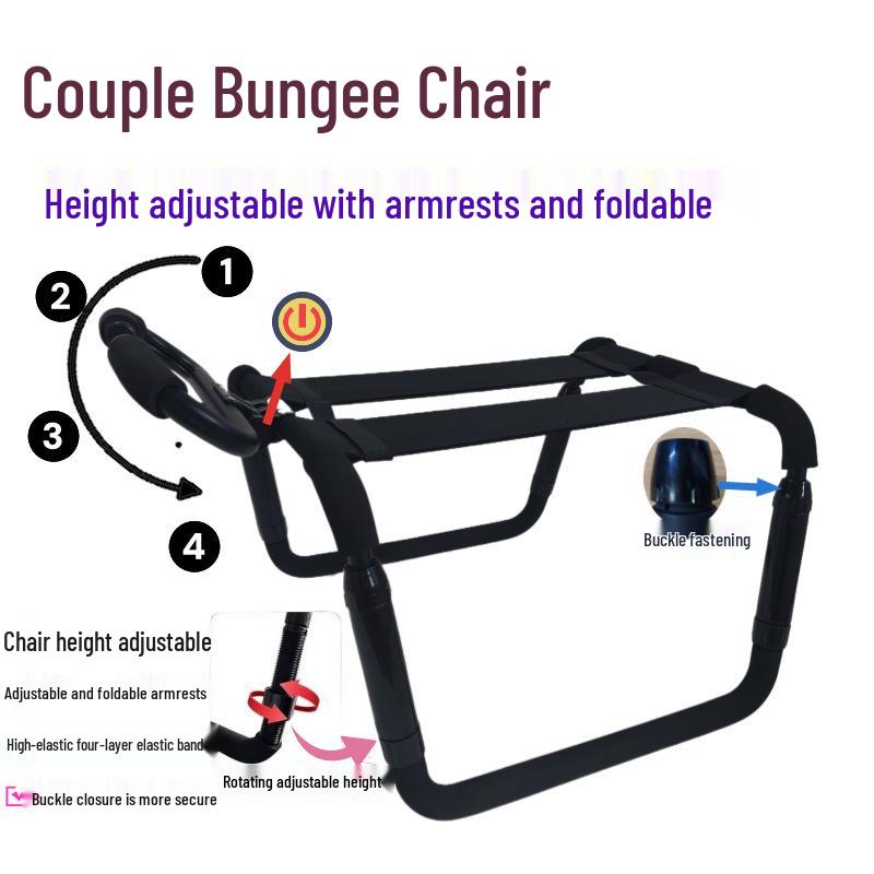 Adjustable Couple's Erotic Flirting Chair for Adult Pleasure