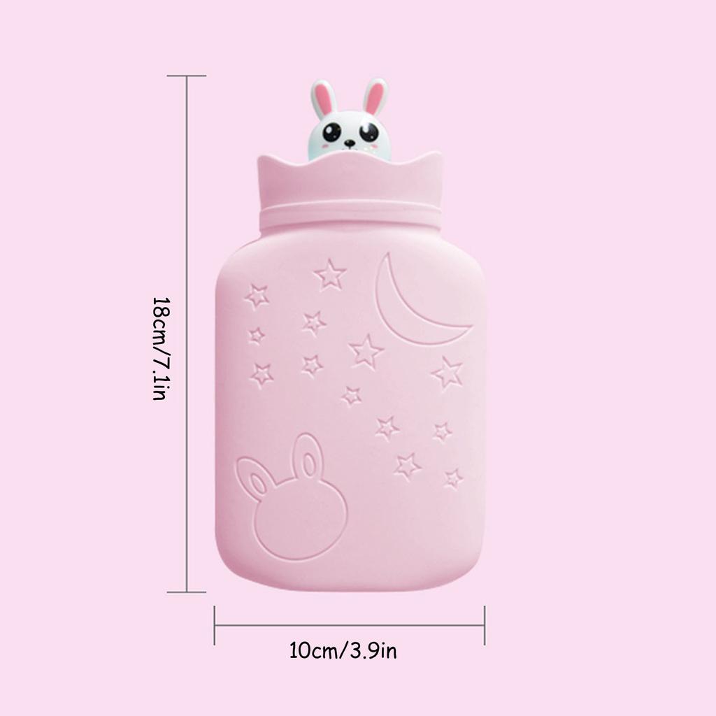 Hot Water Bag Silicone Safe Cute Design Microwave Hting Portable Hot Water Bottle