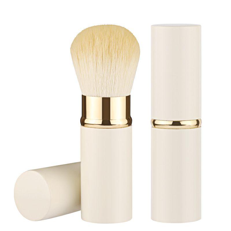 

Best-Seller on Douyin New Arrival Portable Retractable Brush Makeup Brush Blush Brush Loose Powder Brush Powder Brush Multifunctional Makeup Tools Man-made fiber White small size without logo