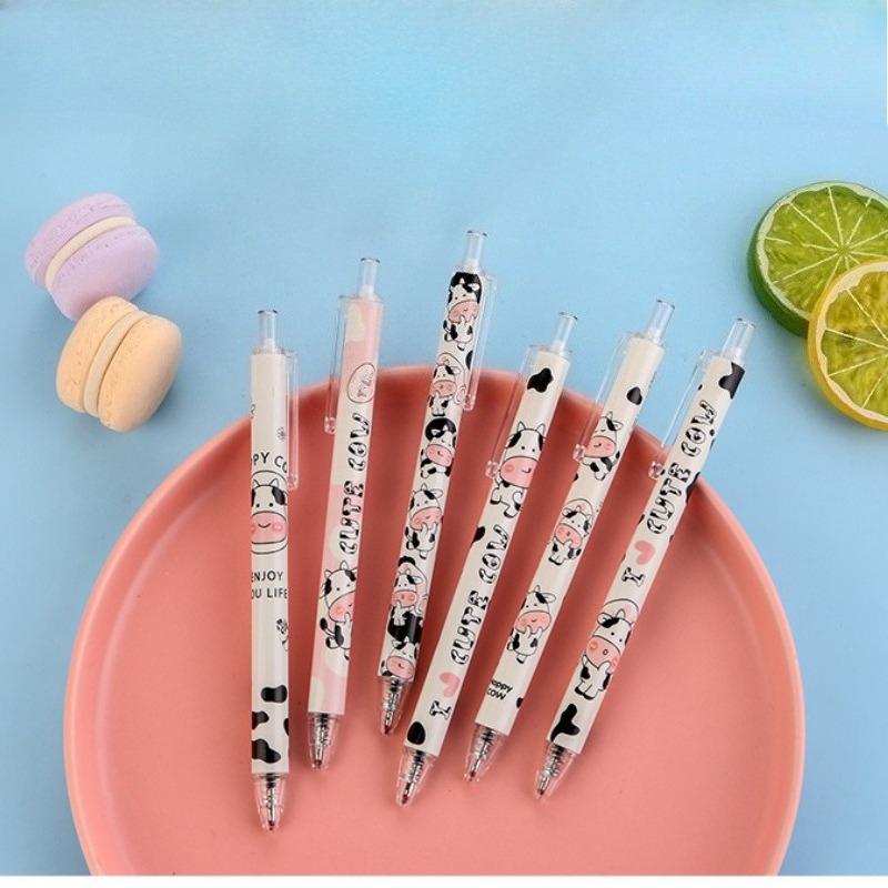 1 Pc Little Cow Pen Fluent Writing Suitable for Office Work, Brushing Questions, Signing Writing, Diaries, Notes, Student Classroom Prizes, Friend P