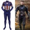 Och lättviktig Avengers Captain America Steve Rogers Zentai-kostym**