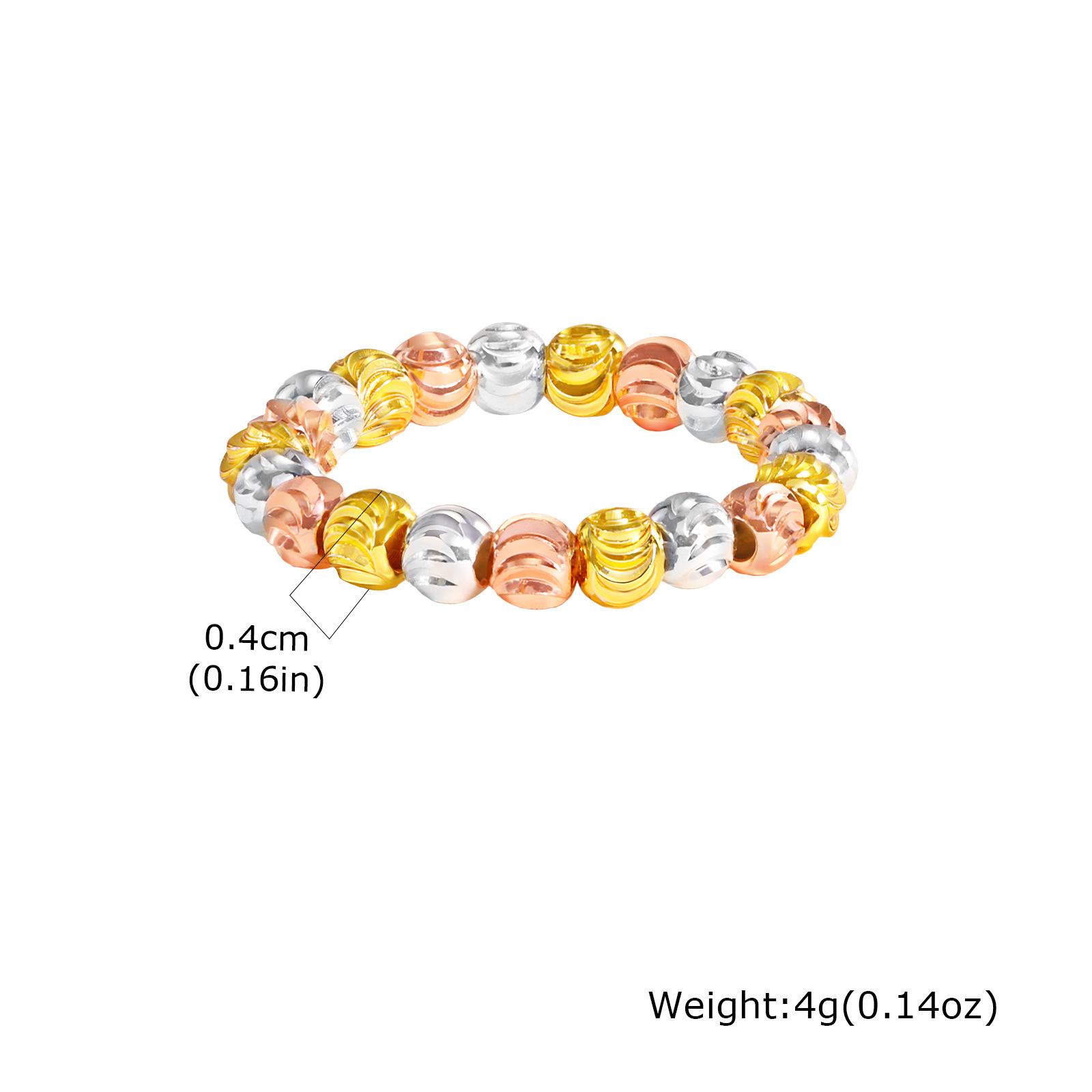 Three-Color Watermelon Bead Jewelry, Copper Wind Niche Design Bracelet Ring Female Rt-370