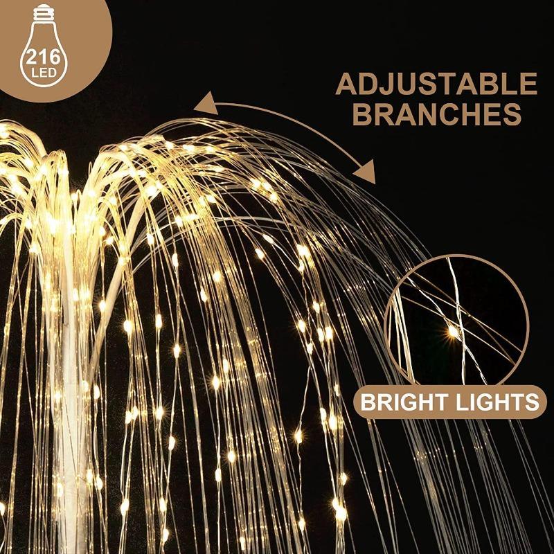 New 1pcs LED Willow Lamp Battery Box Luminous Willow Bonsai Tree Lamp Small Night Light Decorative Lamp