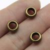 15 Pieces Antique Bronze/Silver Color 9X9X4mm Glossy Spacers  Hole Beads Charm Pendant Jewelry Handmade