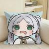 Anime ChibiS of FFrieren Square Sofa Pillow Cover Solid Color Living Room Home Decor Cushion Case