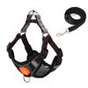 Reflective Breathable Suede Dog Harness and Leash Set for Small Dogs