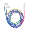 URIZONS Colored Knitted Yarn 3.5mm Wired Earphones - Wired In-Ear Earphones, Retractable, Dirt-Resistant, 3.5mm Round Hole for Kids and