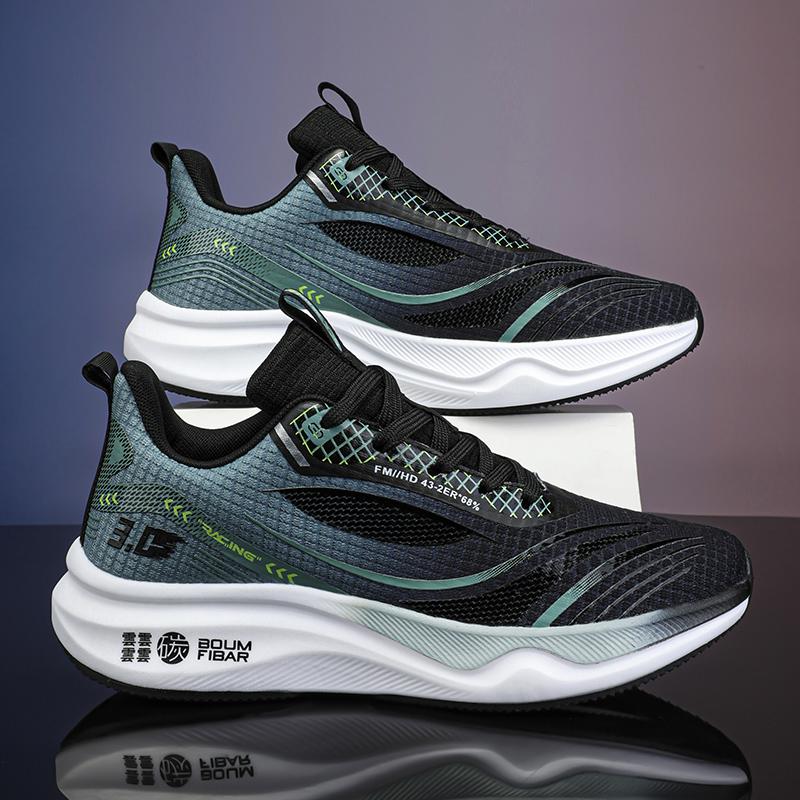 Marathon Coussin d'Air Homme Chaussures de Sport Course Respirantes Légères Confortables Femme Baskets d'Entraînement Athlétique Chaussures de Tennis