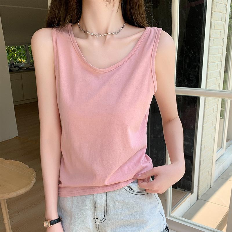 

Snowflake cotton sling vest for women s summer wear, loose meat covering base, round neck sleeveless old man shirt top XL fits 125-70 kg