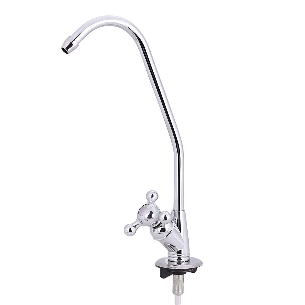 1/4"" Zinc Alloy Kitchen Faucet Tap Chrome Reverse Osmosis RO Drinking Water Filter