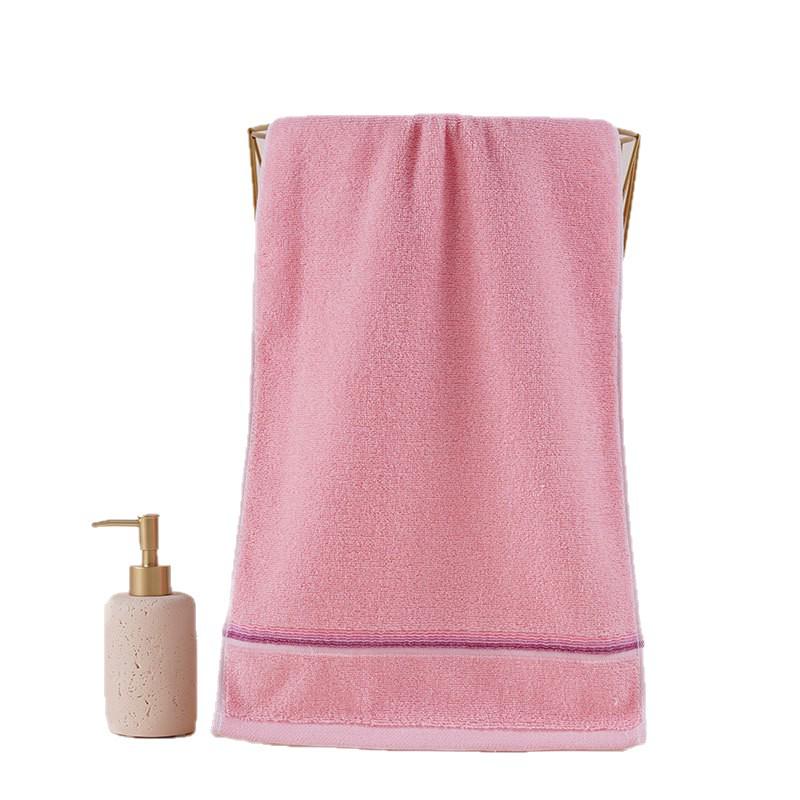 Pure Cotton Absorbent Face Towel - Plain Color, Home & Adult Use, Embroiderable Gift