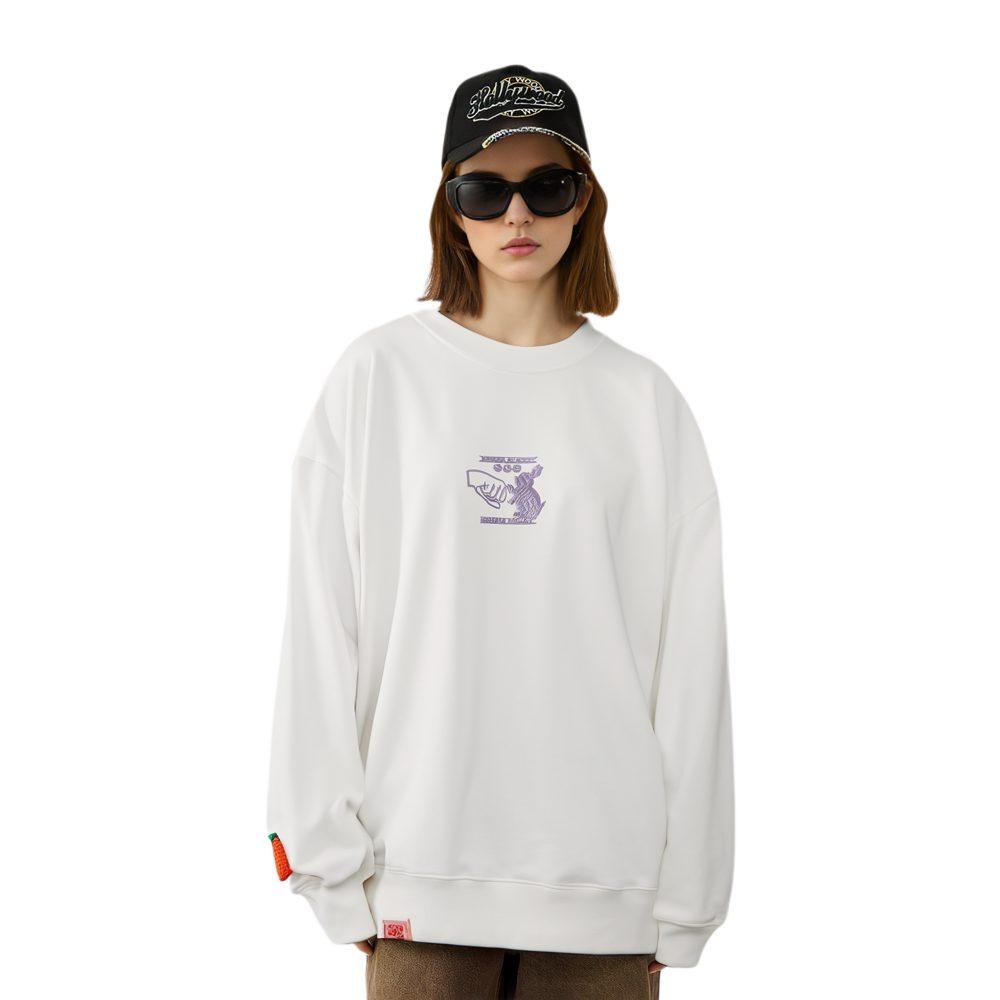 Converse Sweatshirt Women's Milk White 10025508-A01