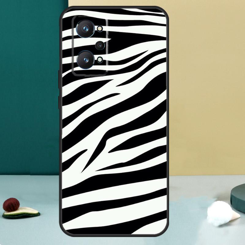 Zebra Skin Print For Realme GT 6T 5 6 GT 7 Pro C67 C75 C61 C55 C53 C51 C21Y C25S 10 11 12 13 14 Pro Plus Case
