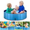 saiveina Pet Pool for Kids and Dogs, No Inflation Required, Foldable, Large, Suitable for Large, Medium, and Small Dogs, Bath Toy, Water Play, PVC