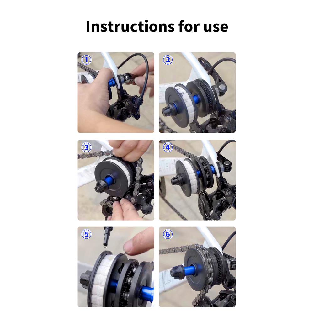 Bicycle Chain Holder Road Bike One-piece Virtual Fly Wheel Double Disc Chain Fixer Tensioner Tool