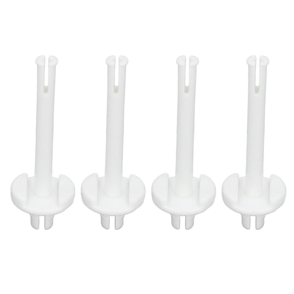 4pcs Plastic Sewing Machine Spool Pin Compact White Spool Pin Replacement Sturdy Build Easy to Install Plastic Spool Pin