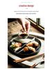 Creative Three-Compartment Ceramic Plate: Ideal for Single-Serving, Portion-Controlled Meals