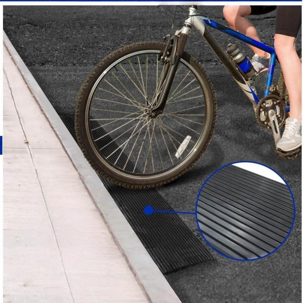 1pc Rise Threshold Ramp – Ramp for Doorways, Cuttable Ramp with Adhesive, Indoor Outdoor Curb Ramp for Doorways, Curb, Power Sco