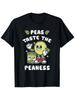 Men's Humorous 'Taste the Peaness' TShirt Quirky Green Pea Pod Design Round Neck Casual Suitable for Casual Attire & Themed Events Machine Washable Co