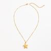 18k Gold Stainless Steel Flower Pendant Necklace Ocean Style Conch Starfish Scallop Shell Stacked Necklace