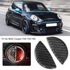 Akozon Door Handle Cover 2pcs Carbon Fiber Car Interior Door Handle Cover Sticker Trim Fit for Mini Cooper R55/R56/R60