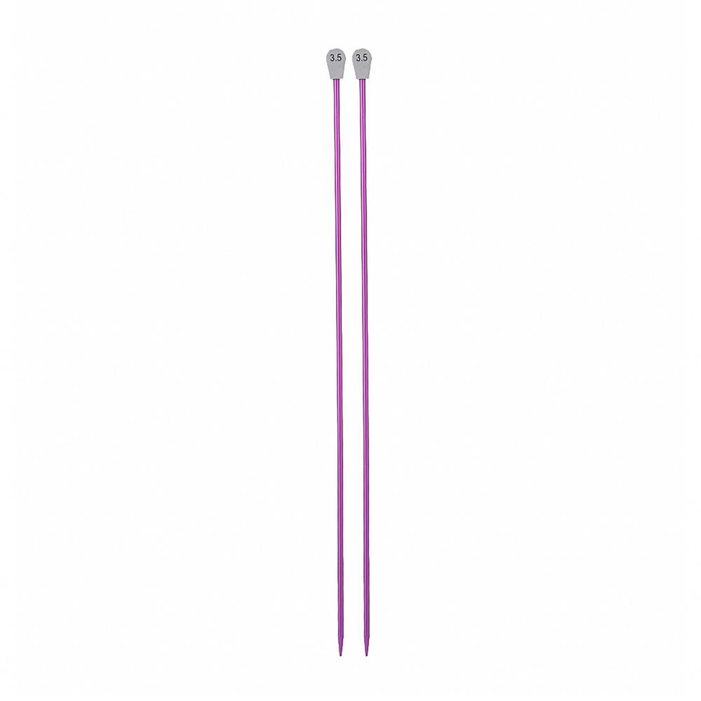 2Pcs/set 35cm 2.0-12mm Single Pointed Knitting Needles Pins Straight Aluminum DIY Weaving Tool Long Sweater Scarf Needle