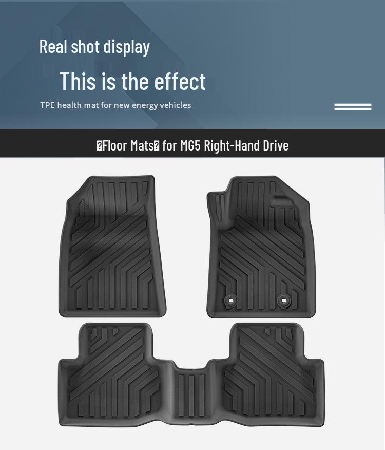 MG5 (2021-2025) Waterproof, Dirt-Resistant TPE Floor Mats and Custom Trunk Liners