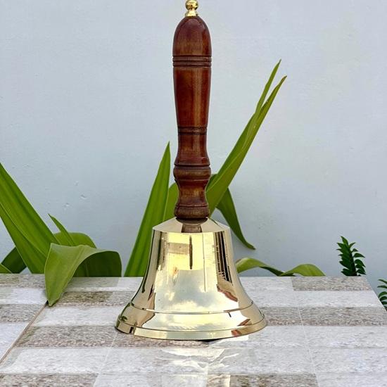 

27,94 см Латунный ручной колокольчик Настольный колокольчик Школьный колокольчик Подарок для нее Офисный колокольчик Рождественский подарок Домашний декор