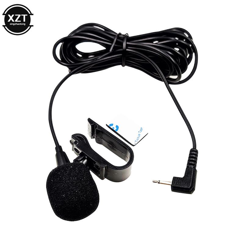 Car Radio Microphone Mic 2.5mm Mono Elbow Jack Car GPS Bluetooth-compatible Navigator Microphone External Amplifier Microphone