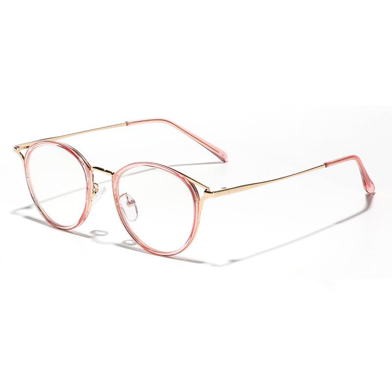 Glasses Oval Myopia Glasses Trendy Men And Women Flat Mirror Holder Cat Eye Plain Mirror