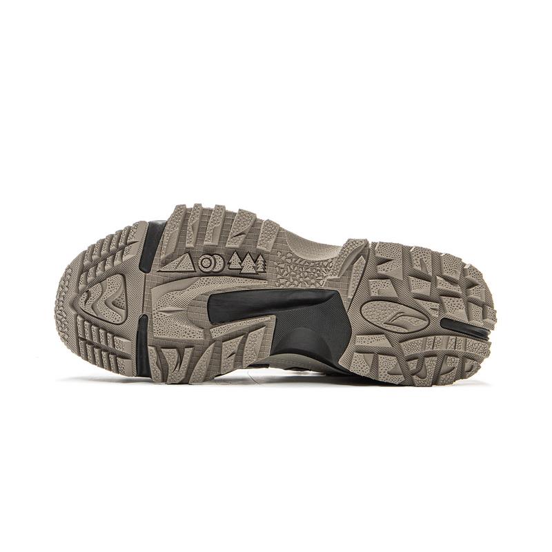 New LiNing CF Tracing, Xingye Anti Slip Wear Resistant Low Top Hiking Shoes Women's Beige Black AGLU074-6