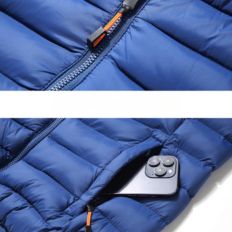 Men's Hooded Vest, Cold-Proof, Thickened, Korean Style, Slim Fit, Sleeveless Vest