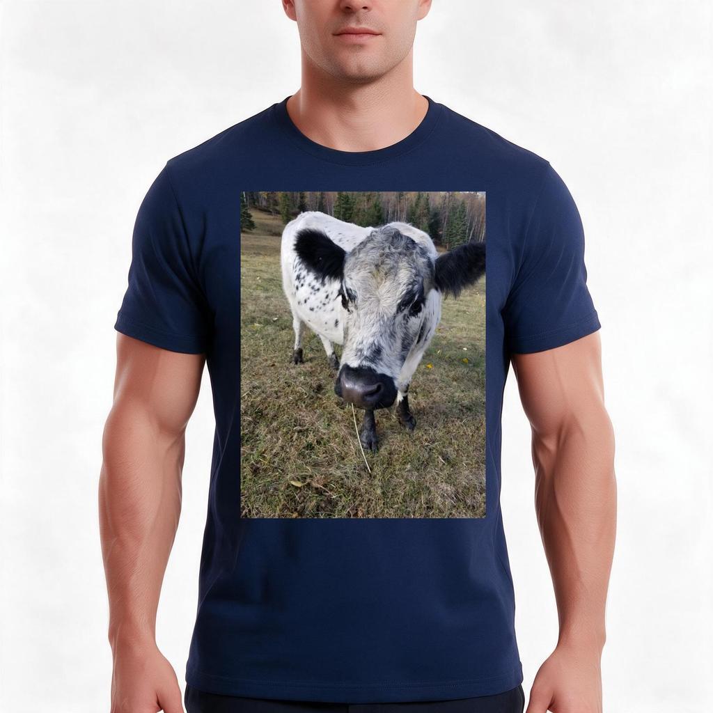 White and Black Cow TShirt Summer Casual Cotton Tee Oversized Streetwear Tops Vintage Graphic Print Loose Fit Short Sleeve