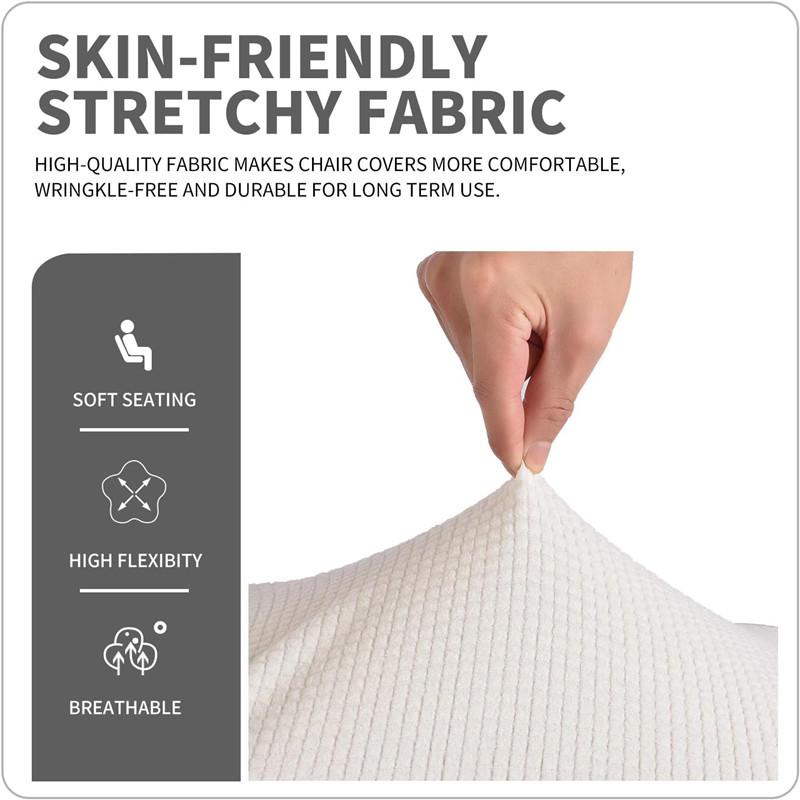 1 Piece Stretch Dining Chair Covers Oversized Removable Washable Soft Spandex High Back Large Chair Cover Slipcover JAF049