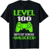 100th Day Of School Shirt Video Games Boy Gift Gamer T Shirt