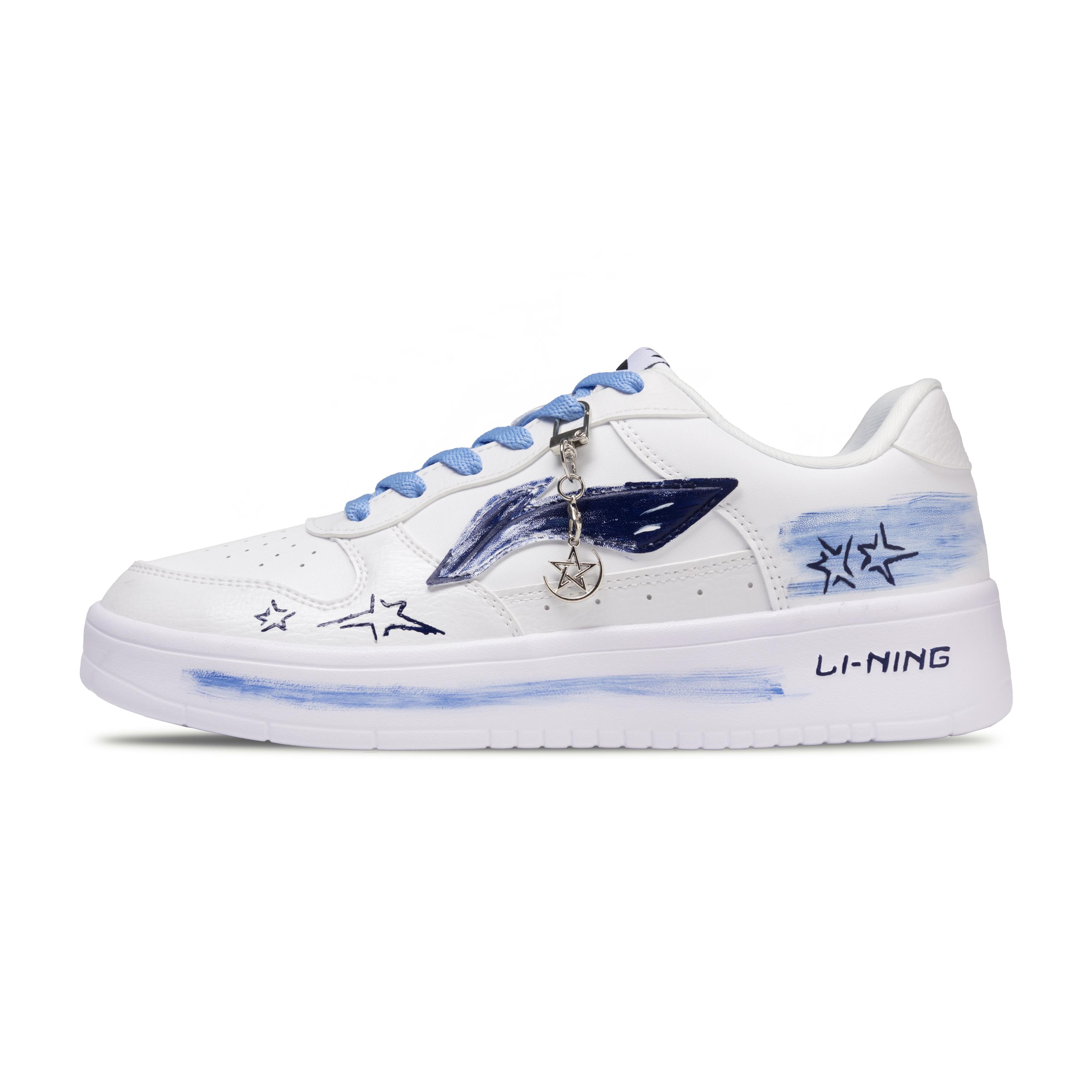 

Li Ning Floating Boat Dream Factory Cushioning Lightweight Low top Skateboard Shoes Unisex Blue AGCS419-1(Team1468-) 45