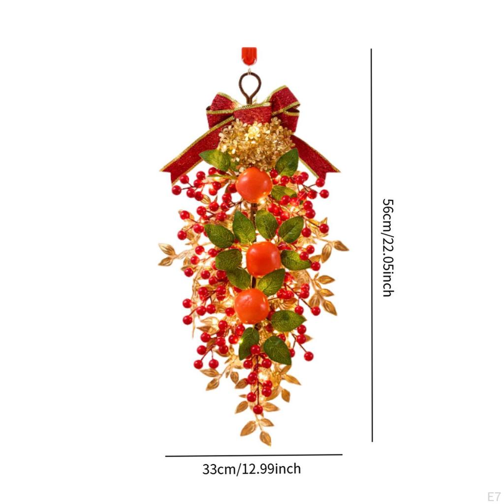 Chinesischer Jahreskranz Girlande Stilvoller Swag Frühlingsfest Türschmuck für Feiertag