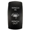 Universal Waterproof IP66 Momentary Rocker Switch Winch In/Out DPDT 7Pin with LED Light