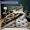 Gorgeous Heart Pattern Bedding uilt Set uilt Cover Pillowcase Home Decoration Birthday Gift (1 * duvet cover + 2 * pillowcase  without core)