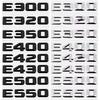 Auto-Kofferraum-Buchstaben Logo-Emblem-Abzeichen-Abziehbild-Aufkleber für Mercedes Benz E-Klasse E200 E220 E230 E250 E260 E300 E350 E400 W212 W213