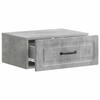 Wall Mounted Nightstand Concrete Grey 49 x 34.5 x 20 cm