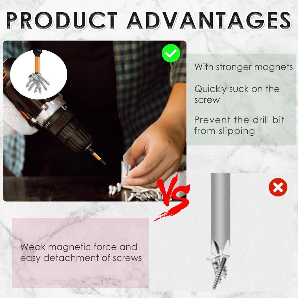 20 STÜCKE Auswirkungen Sechskantkopf Inbusschlüssel Bohrer Magnetischer Schraubendreher 1/4 Zoll Sechskantschaft SAE und metrische Bohrer Reparaturwerkzeuge