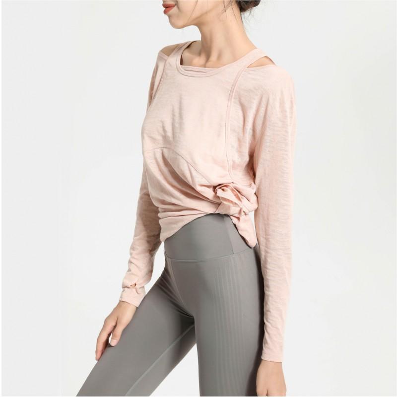 Womens Loose Fit Long Sleeve Quick-Dry Athletic Top Yoga Running Gym Fitness Autumn Winter