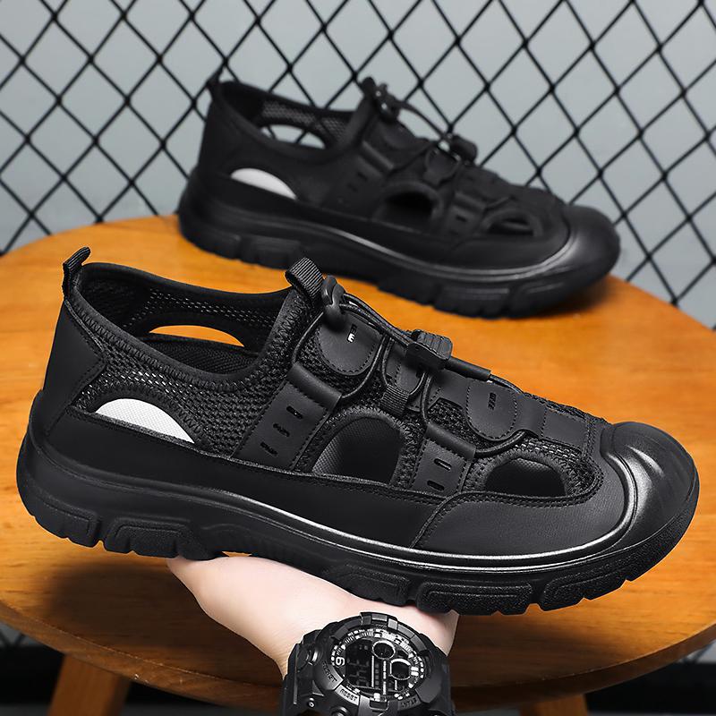 Men's Summer Sandals Lightweight Comfortable Non-slip Waterproof Loafed Shoelace Outdoor Beach Casual Free Shipping